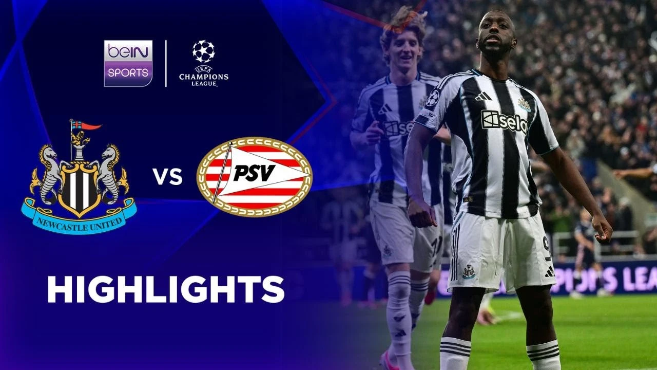 纽卡斯尔本场比赛全面压制PSV